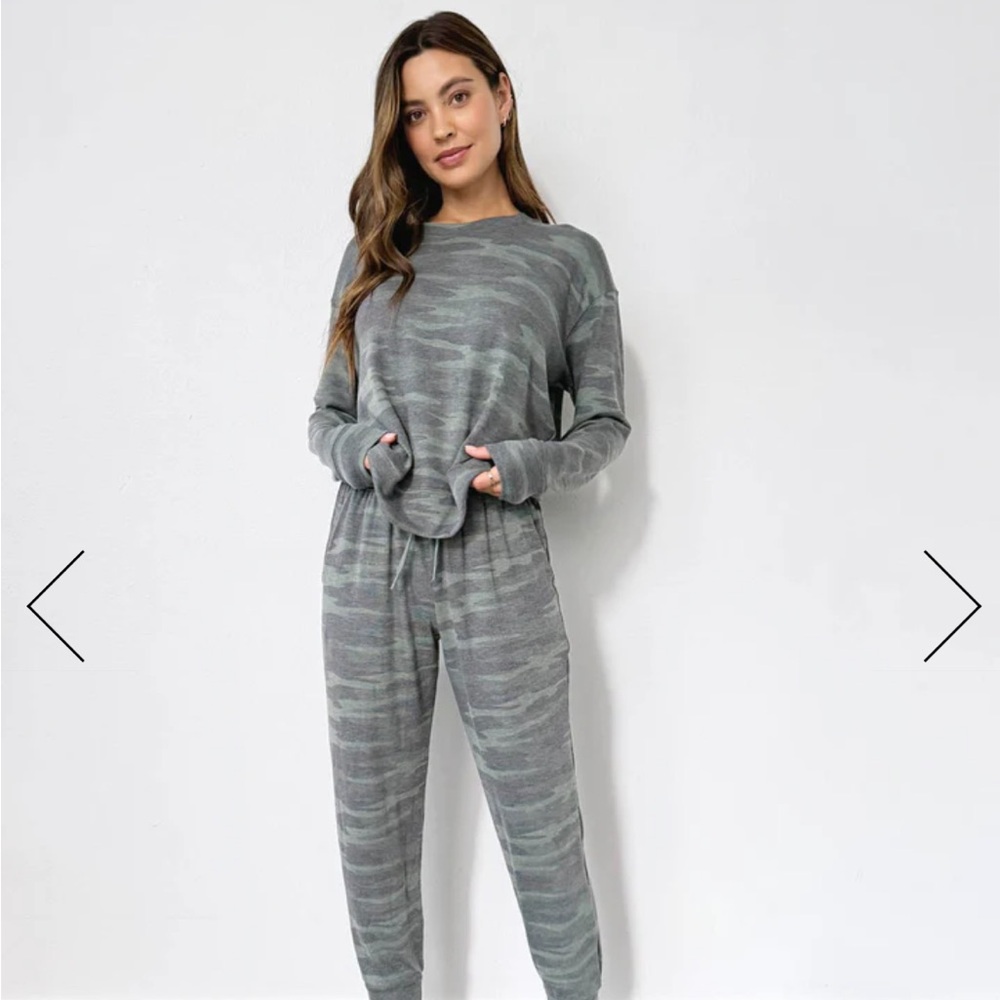 Women's Gray Camo Jumpsuit
